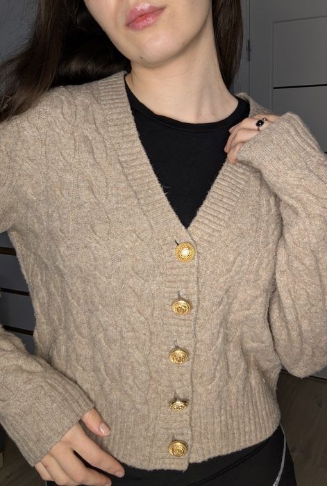 Кардиган бежевий олд мані від h&m