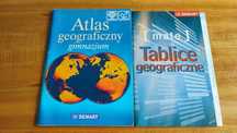 Atlas geograficzny gimnazjum DEMART + tablice + mapy