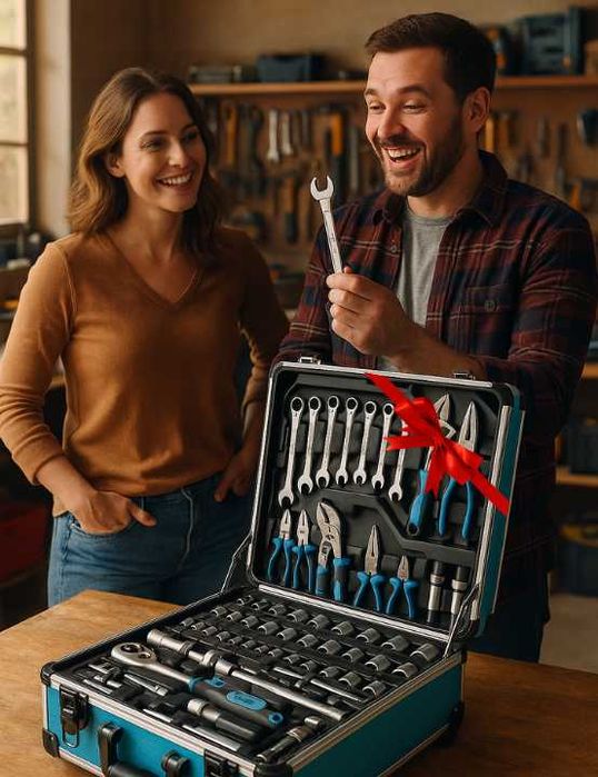 zestaw narzędzi warsztatowych 1200 elementów Nasadki Klucze Bity