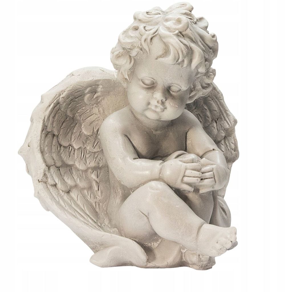 ANIOŁ figurka gipsowa nagrobna aniołek na grób