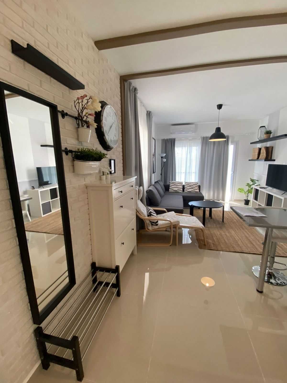 С мебелью апартаменты 60м2 в СПА - комплексе 600м от моря Кипр.LY