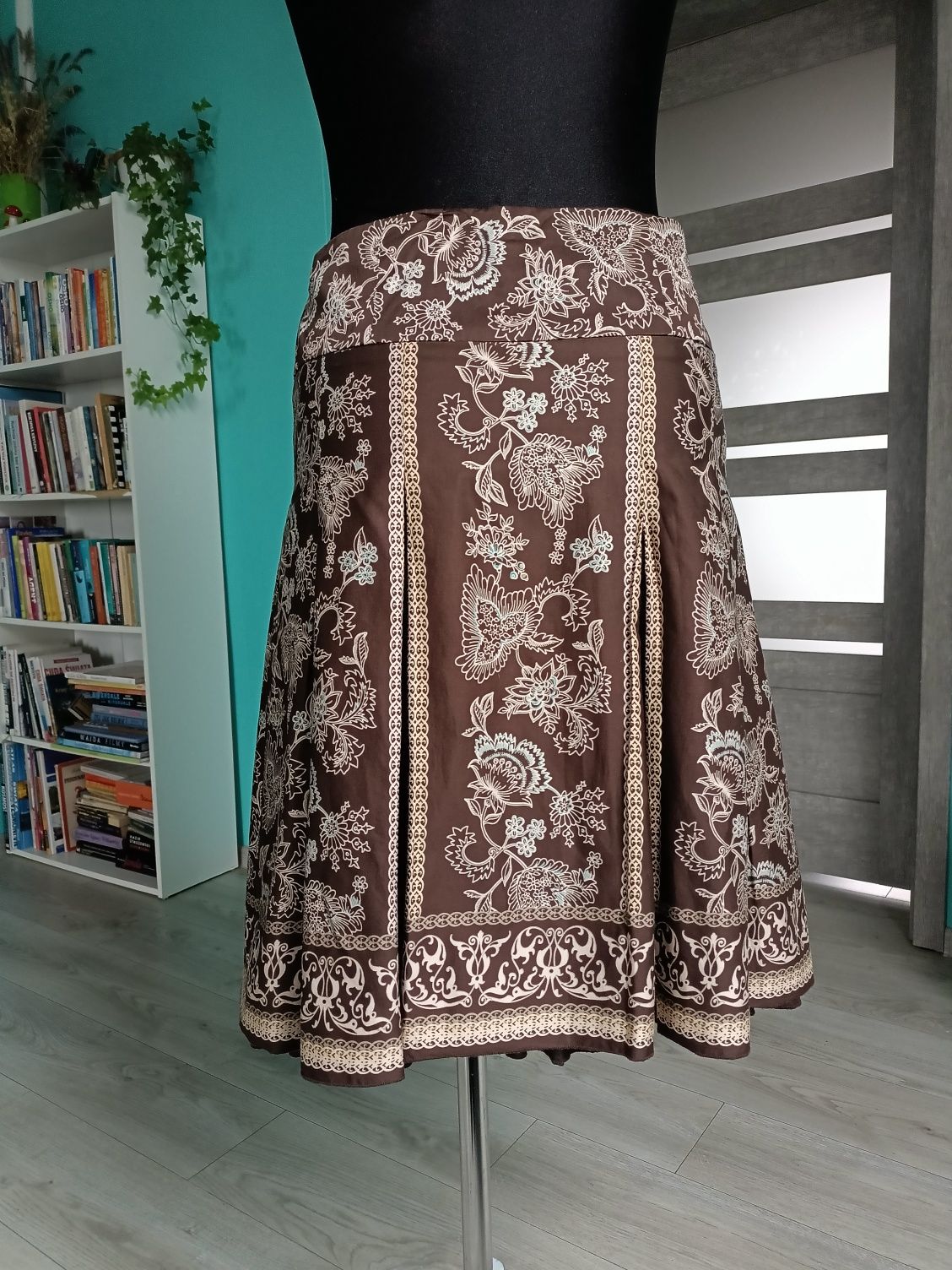 Spódnica ESPRIT orient Boho Hippie folk vintage plisy