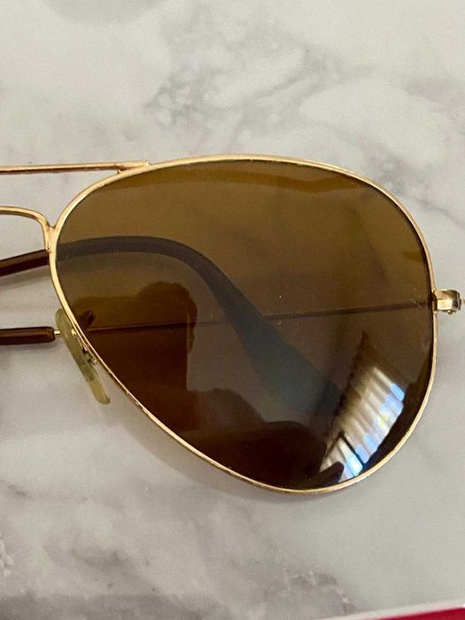 Óculos de Sol Rayban Aviador e Guess Vermelho e Branco