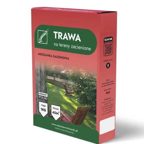 Nasiona traw - 1 kg na ok. 40 m2; gazonowa, trawnik, ogród