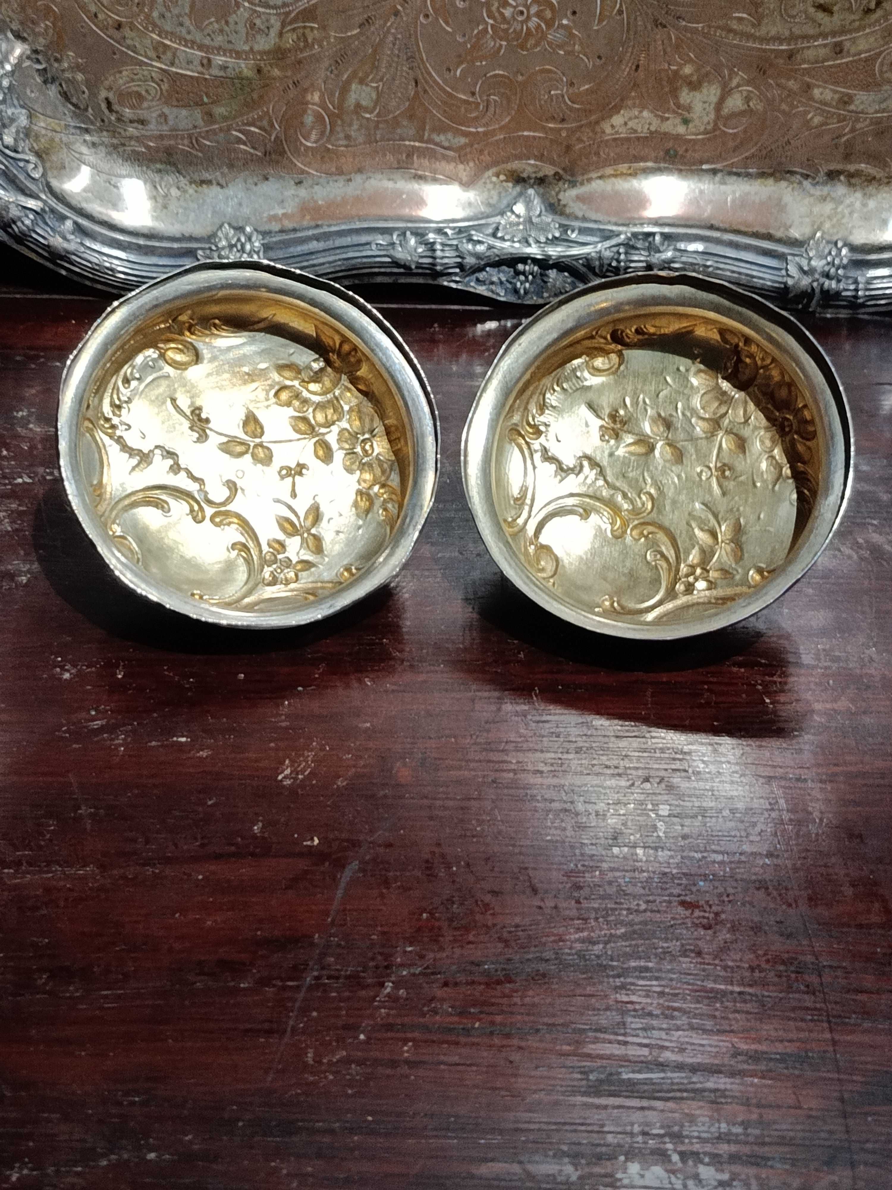 Caixas de Cristal Val saint Lambert Tampas prata Javali 11 cm