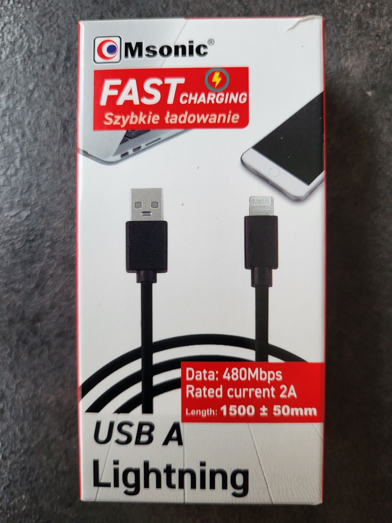 Kabel USB A Lightning do iPhone