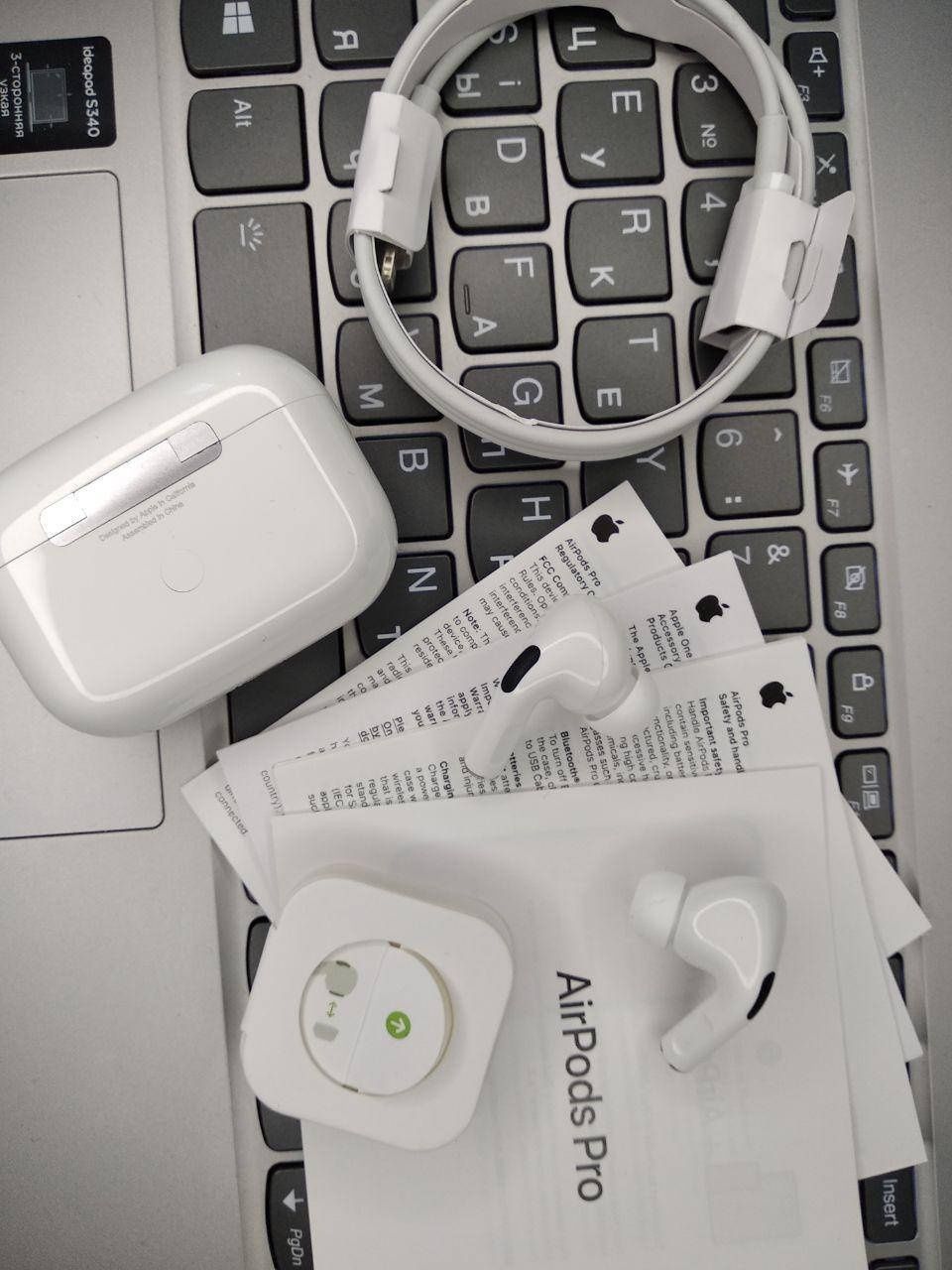 Бездротові навушники Apple AirPods Pro білі, Lux вкладиші Airpods Pro