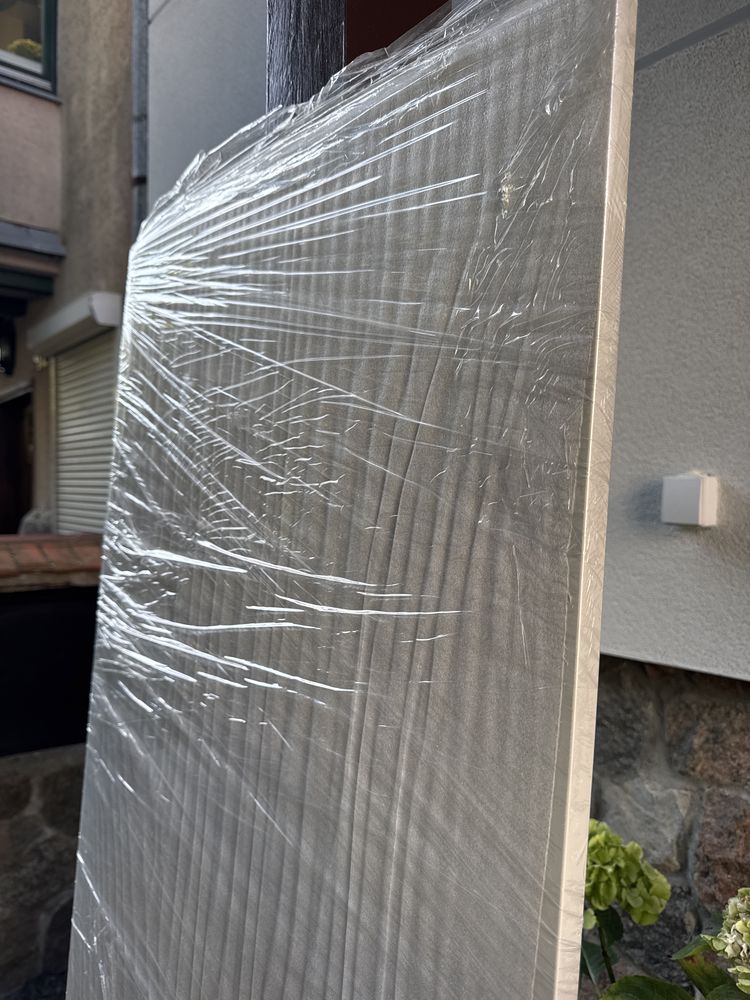 Front szafy 185,5 x 60 bialy polysk z frezem