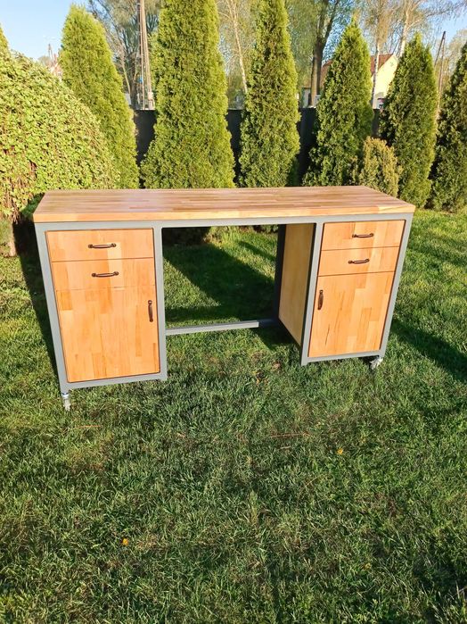 Stół warsztatowy spawany, falbanek, pakowania,  konstrukcja stalowa