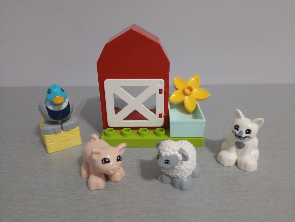 Zestaw LEGO 10949 Duplo farma zwierzęta wejście kotek owca kaczka świn