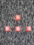 Keycaps keycapy nakładki wsad strzałki motyw Sony PlayStation dualsens