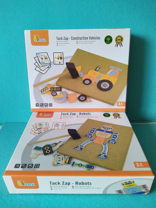 Набір для творчості Viga Toys Будівельна техника+Роботи
