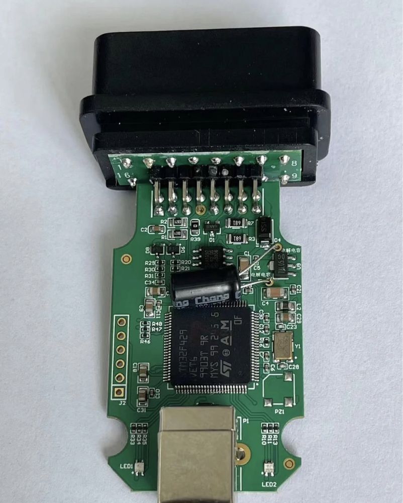 FLY OBD HEX VII (auta 96-2025) ARM STM32F429 + zeszyt kodowan do vcds