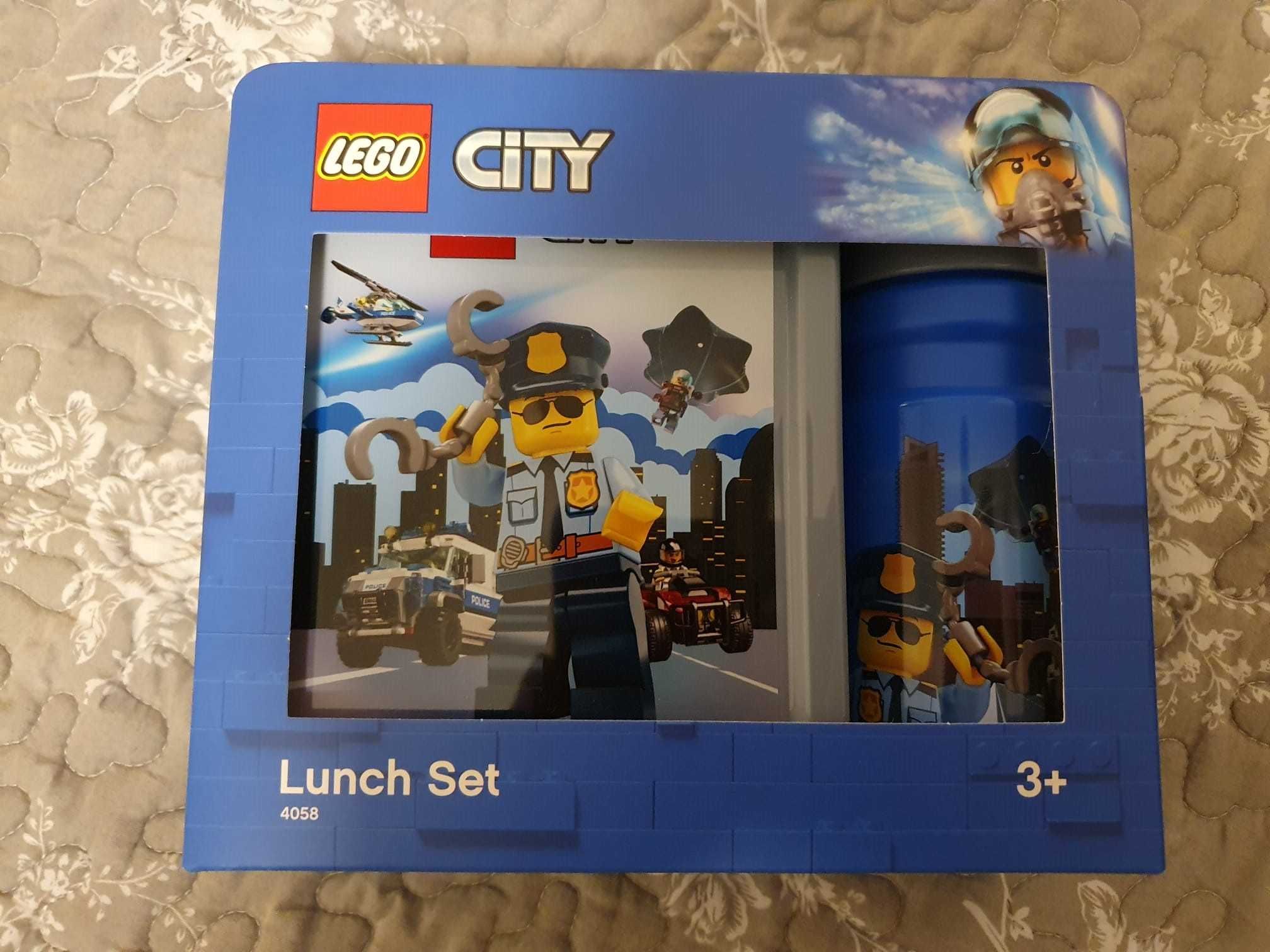 LEGO Pojemnik na Śniadanie + Bidon LUNCH BOX Lego City ( LEGO 4058 )