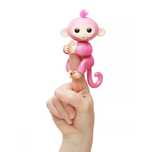Интерактивная ручная обезьянка Wow Wee Fingerlings Розовая