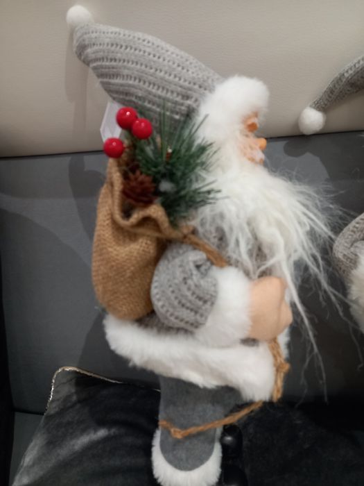 3  Mikołaje szare aż 40 cm !!