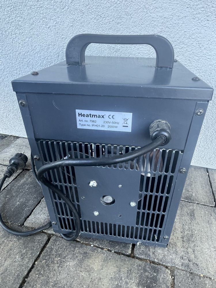 NAGRZEWNICA ELEKTRYCZNA Regulowana Farelka Dmuchawa 2kW przenośna