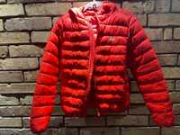Lekka, pikowana kurtka przejściowa dla dziecka - czerwona - unisex 4F