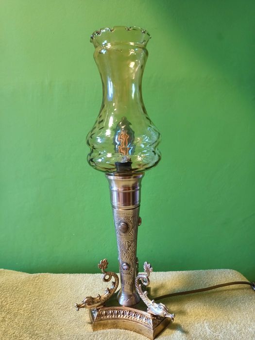 Lampa indyjska, kolonialna,hand made.