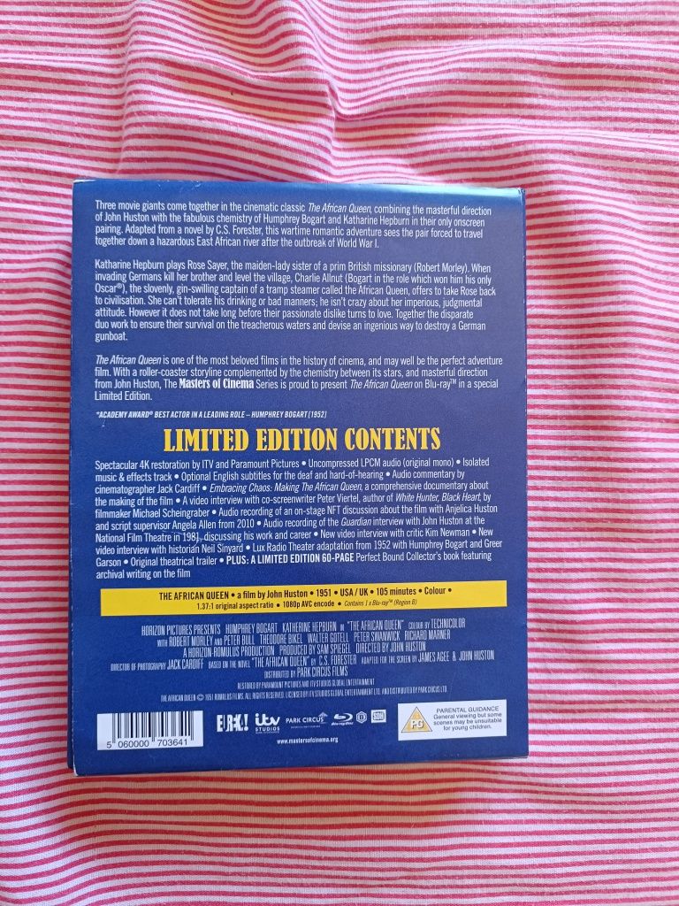 Blu Ray de colecionador de "The African Queen", Eureka (portes grátis)