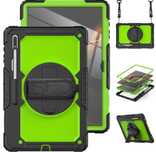 Etui 360 Tab S8 11" T870/X700/X706 z uchwytem i paskiem zielone