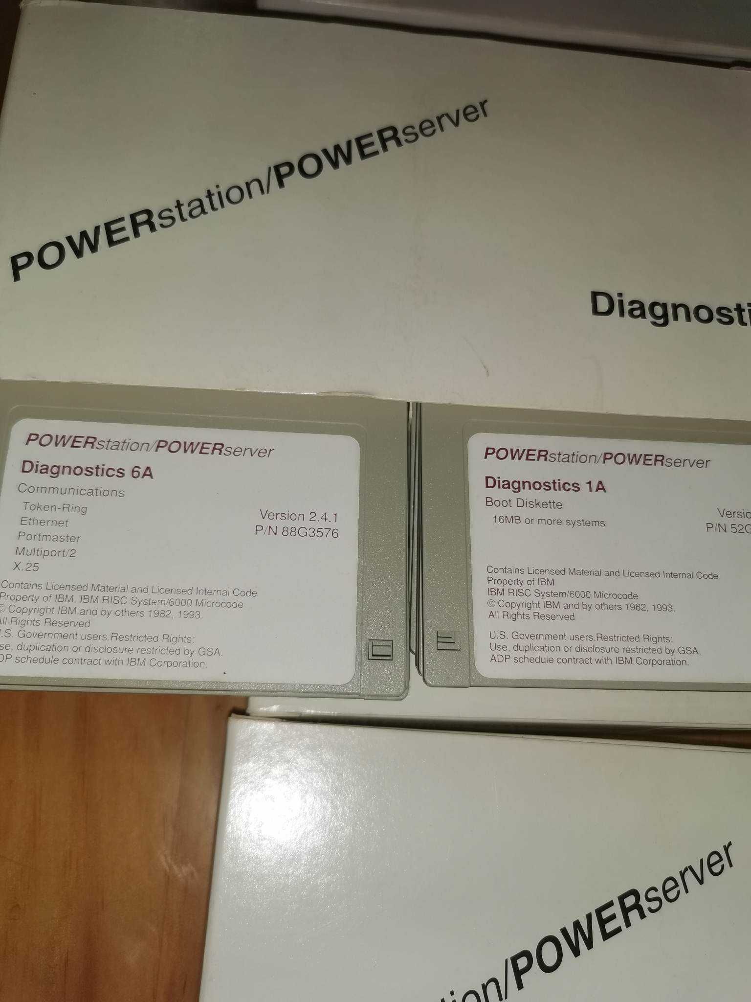 conjunto disquetes Power Station/Power server- Diagnostics