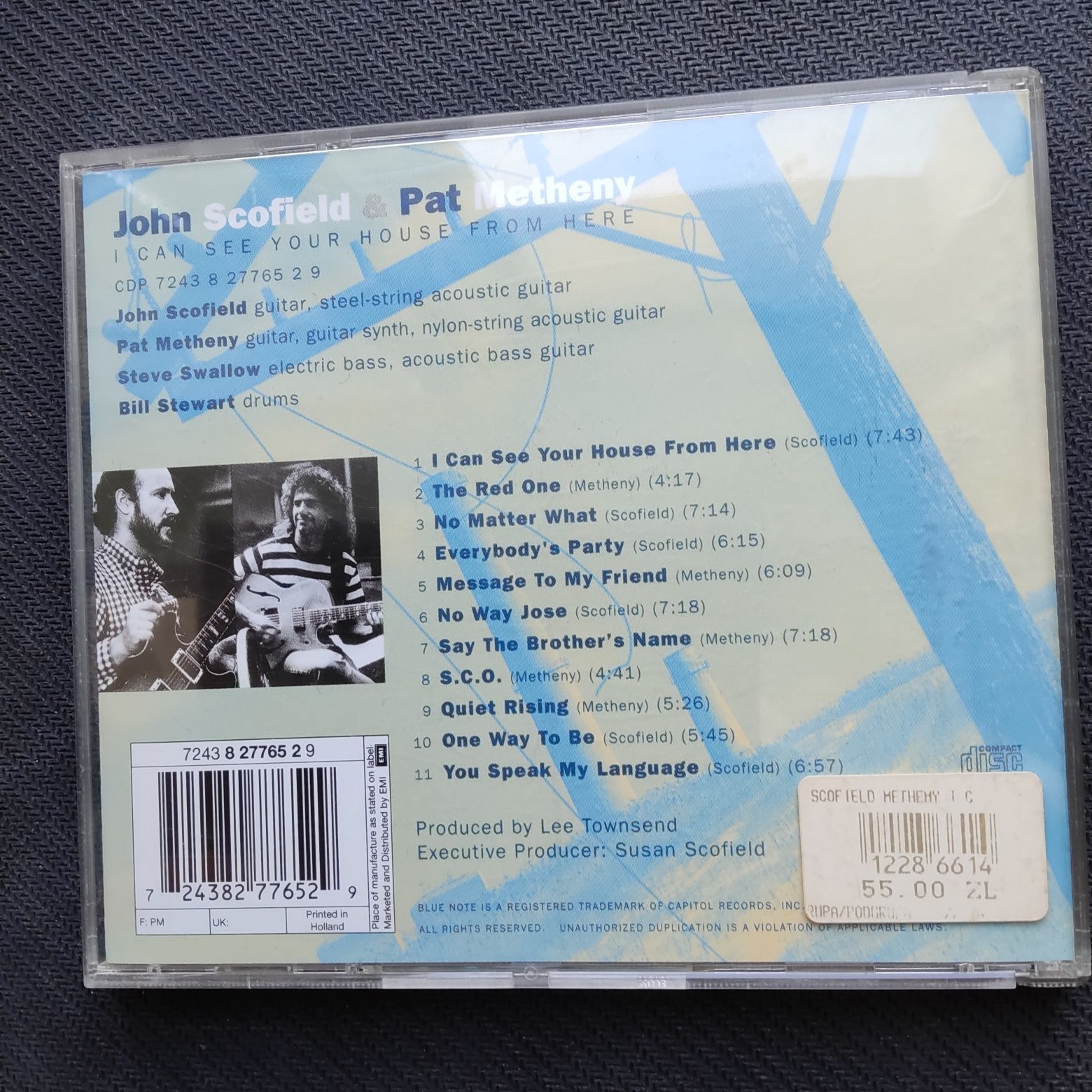 John Scofield & Pat Metheny" I can see your house from here" CD 1994