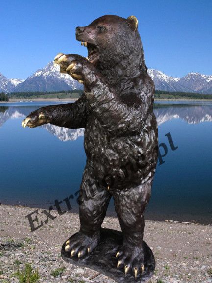 Niedźwiedź, niedźwiadek, miś H150cm rzeźba z brązu