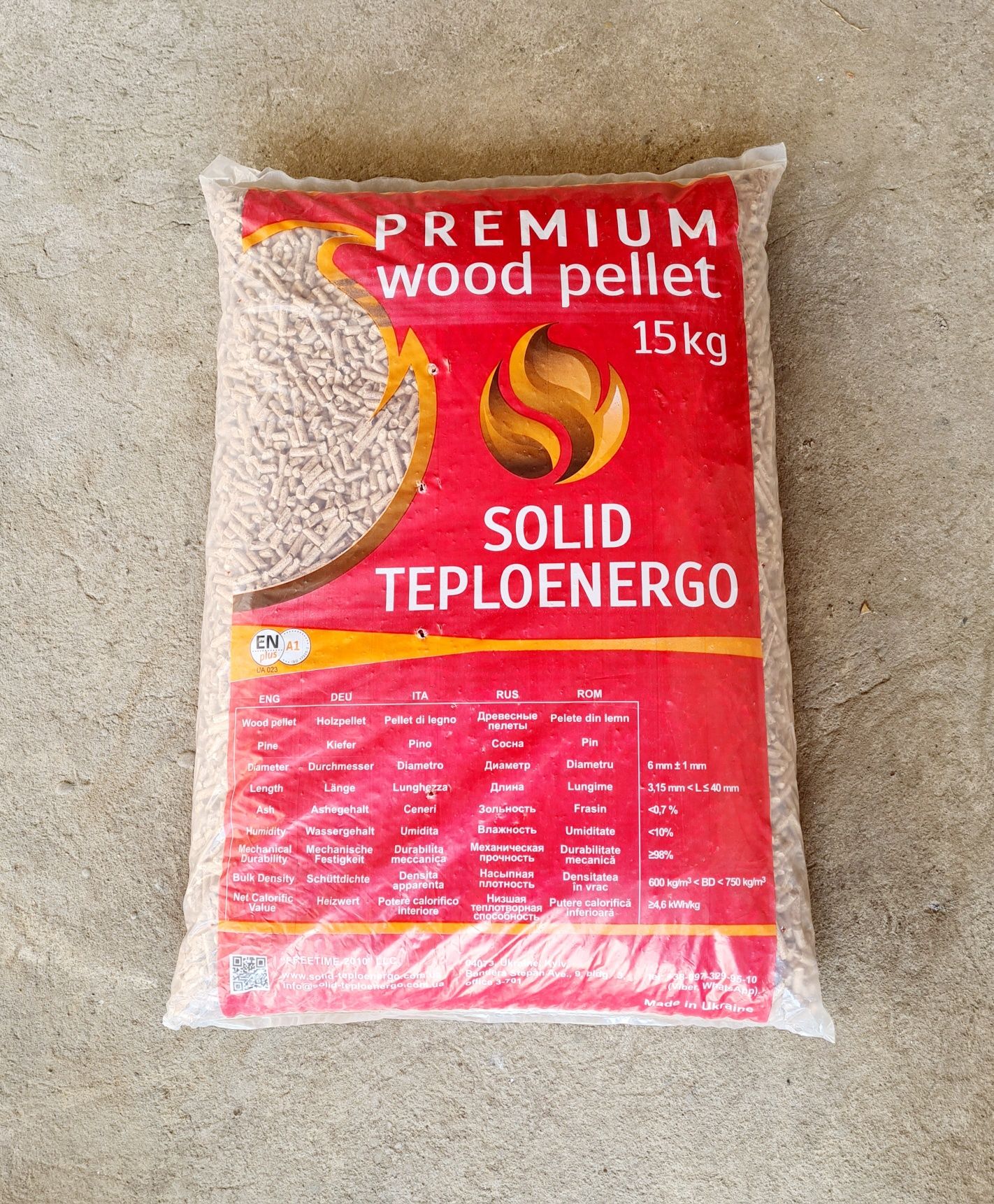 Pellet EN Plus A1 SOLID TEPLOENERGO 6mm pelet drzewny z certyfikatem