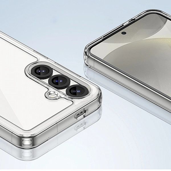 Etui Outer Space Case z żelową ramką na Xiaomi Poco C71 - przezroczyst