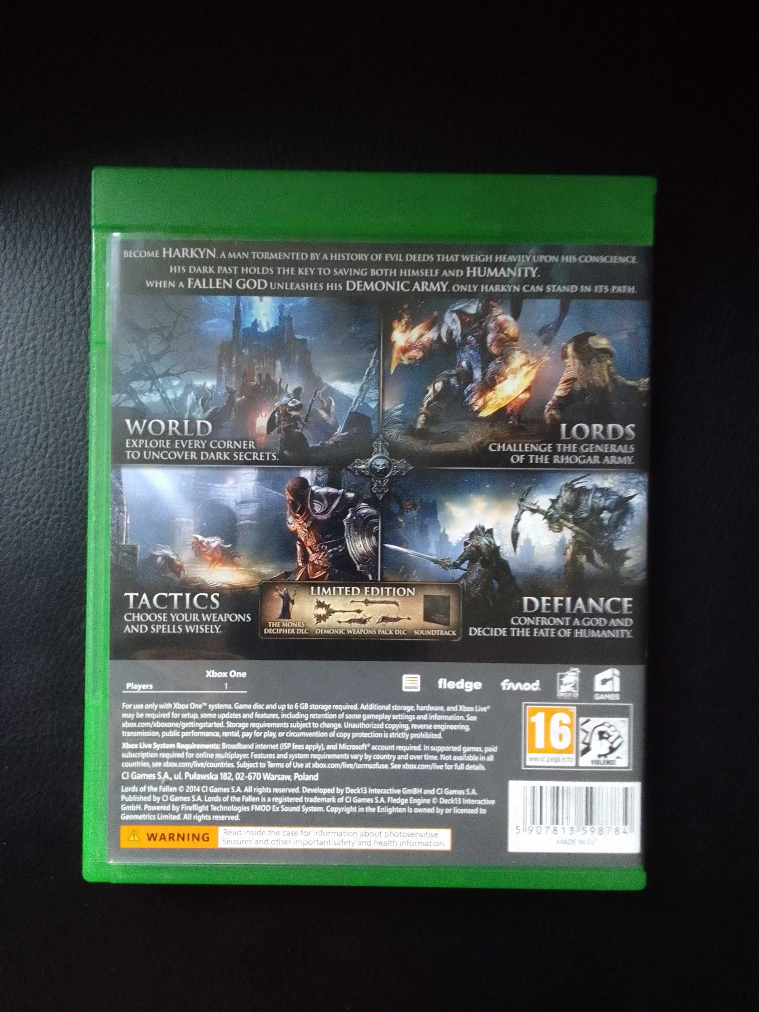 Gra  LORDS of the FALLEN - xbox one