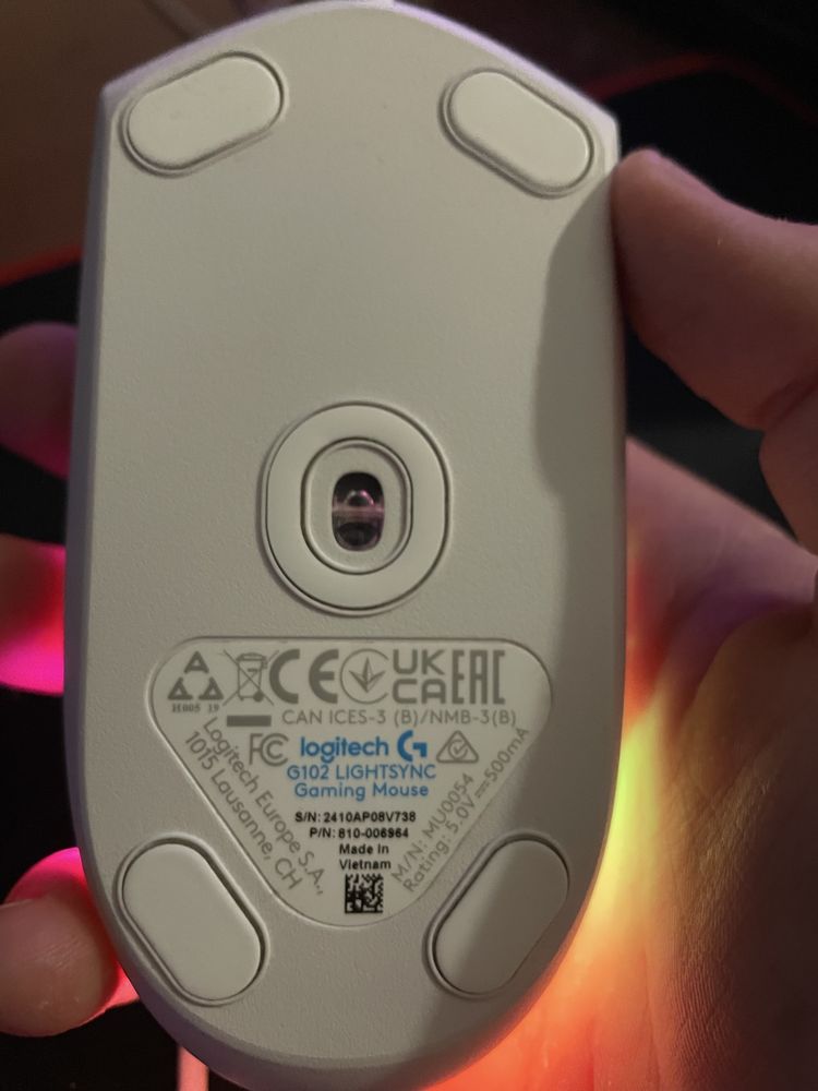 Продам мышку logitech g102