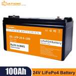 lifepo4 акумулятор 24в 100А батарея аккумулятор дбж ekpaowe 12.8