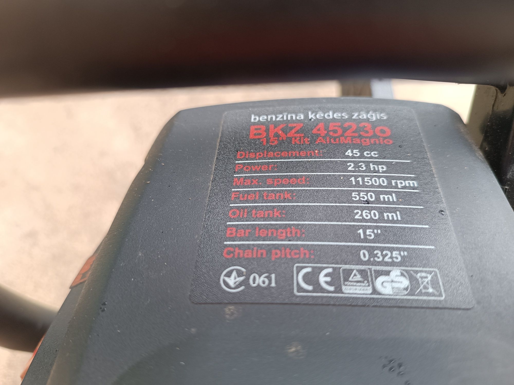 Бензопила Vitals BKZ 4523o