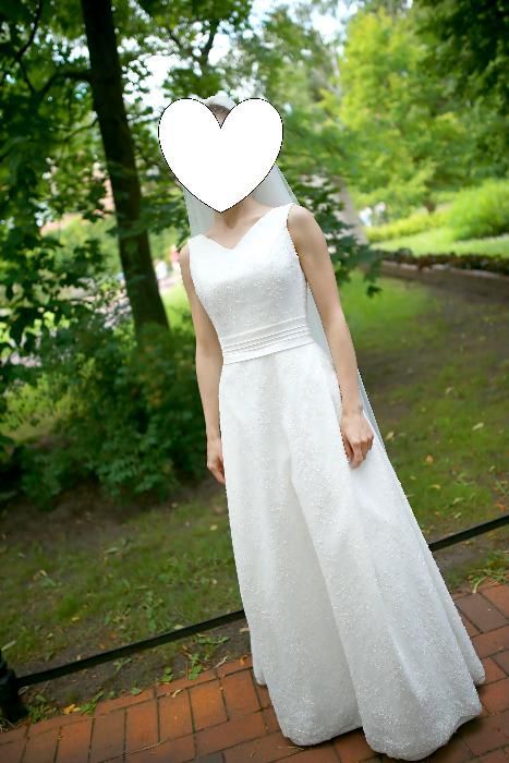 Suknia sukienka ślubna ivory 34 welon
