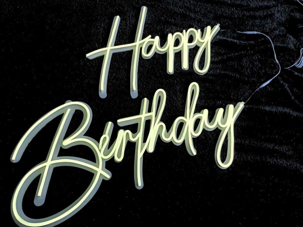Napis Led na Urodziny Happy Birthday Leszno