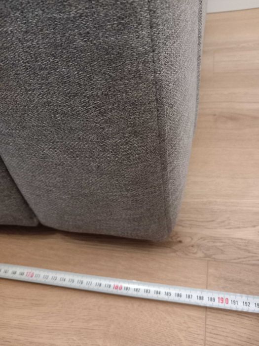 Nowa kanapa rozkładana szara z pojemnikiem na pościel Polecam