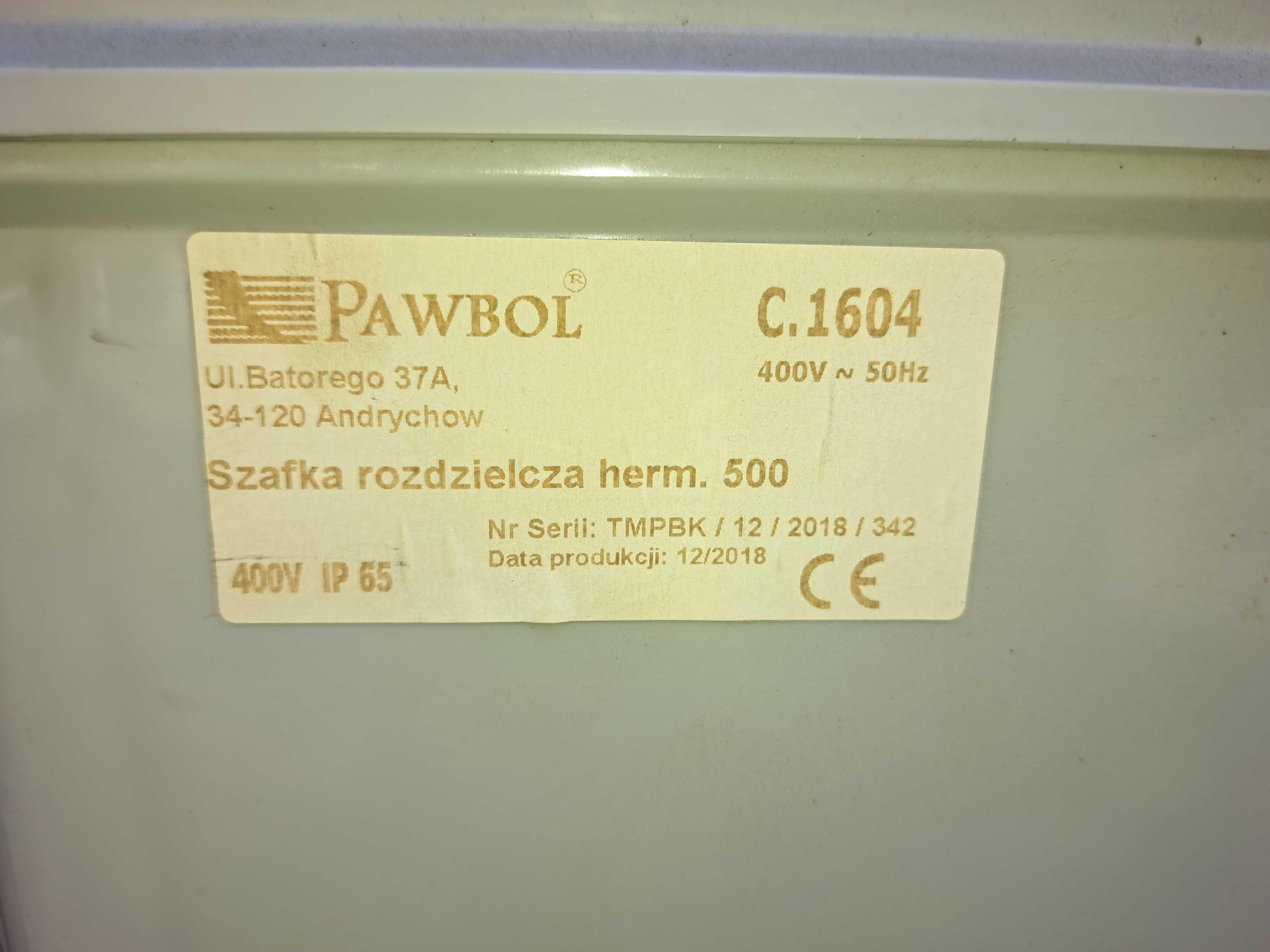 Hermetyczna szafka rozdzielacza pawbol skrzynka bezpieczników