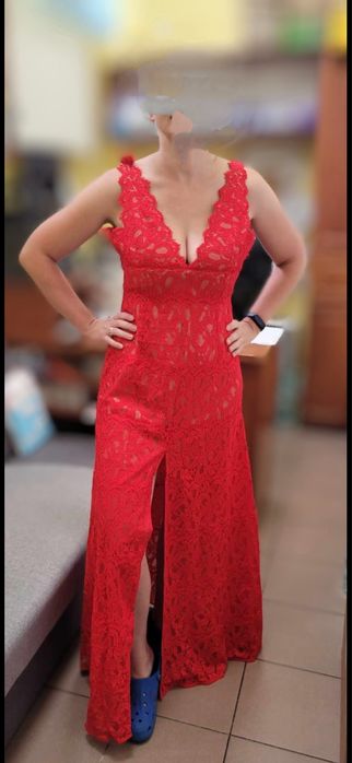 AIJEK Koronkowa sukienka r.M