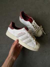 Жіночі кросівки Adidas Superstar White/Red