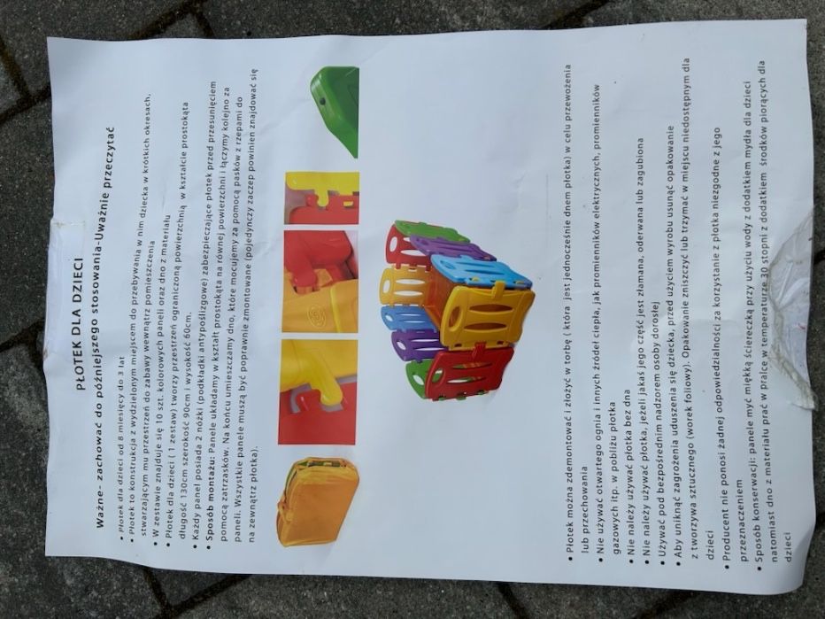 Płotek dla dziecka