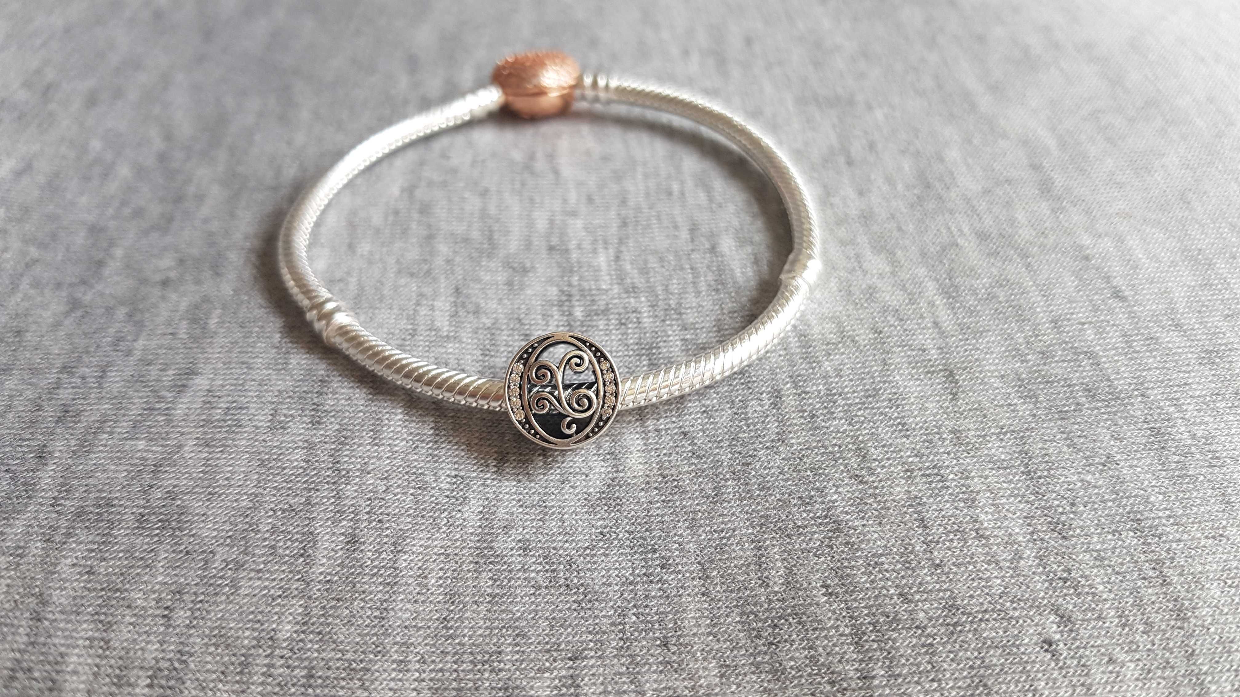 Charms Do Pandora Koralik ROŻNE WZORY Literki H/ I/ O/ P/ N/ S/ Z 925