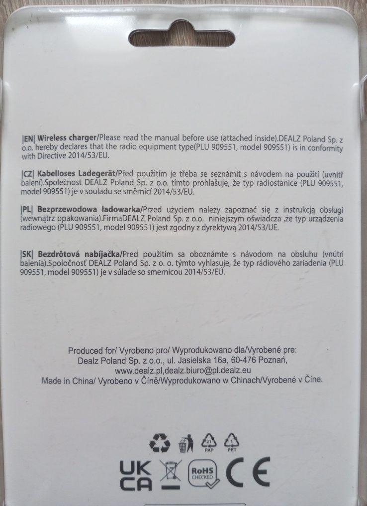 Ładowarka indukcyjna Vido biała