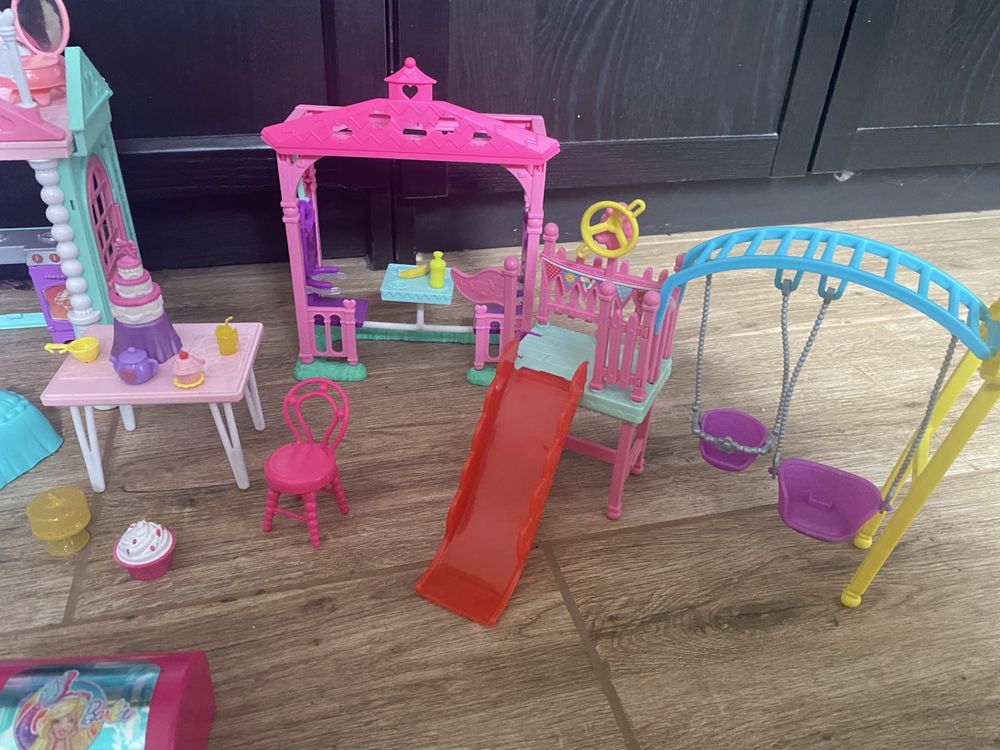 Chelsea barbie domek altanka statek balon plac zabaw