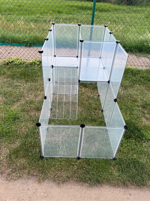 Duża klatka kojec wybieg dla świnki królika zwierząt panelowa NOWA