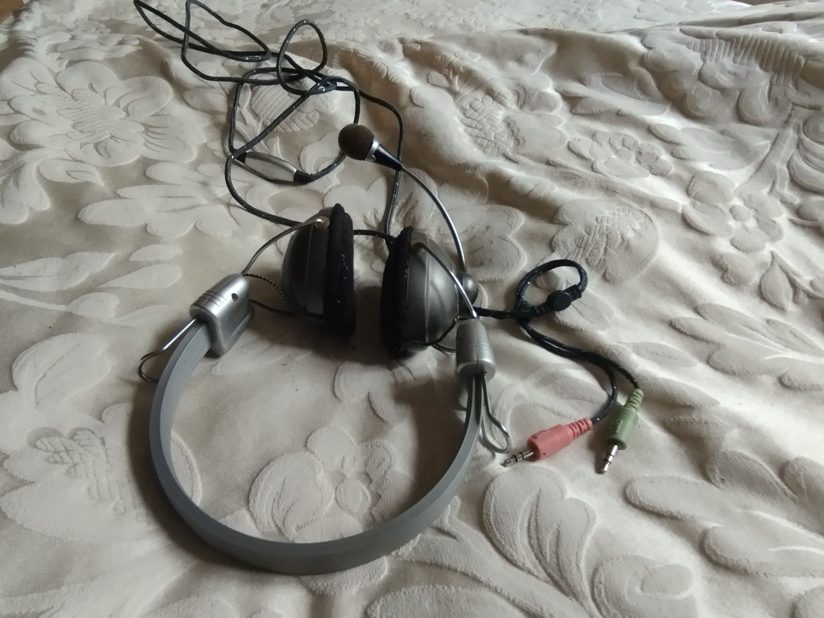 Słuchawki z mikrofonem do muzyki, do Skype'a,Easy Touch ET-267, vintag