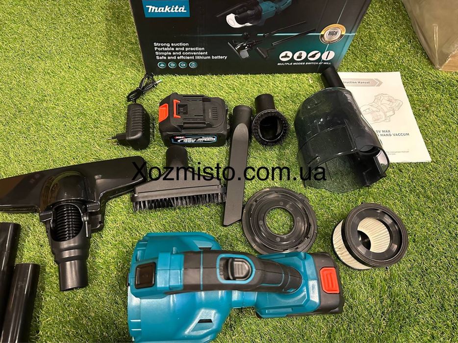 Акумуляторний автомобільний пилосос Makita DCL184ZW-2Li (48V, 6AH)