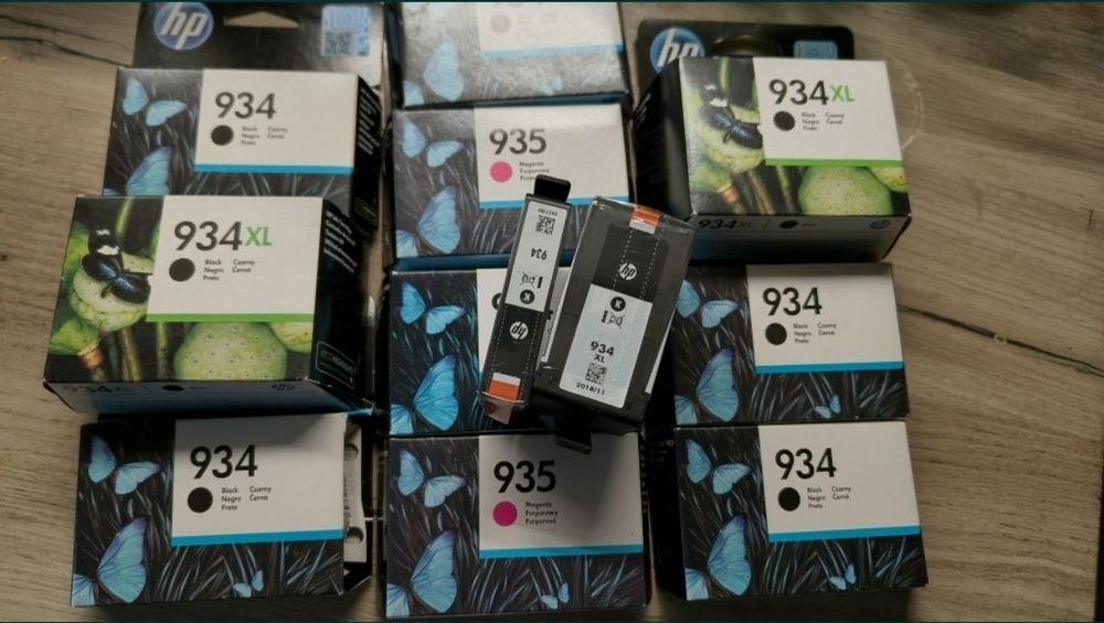 HP tusze 934XL czarny 935 magenta