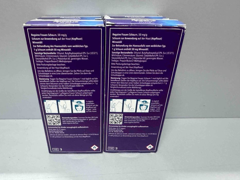 Regaine FrauenSchaum 50mg/g 2x60g Піна проти випадіння волосся в жінок