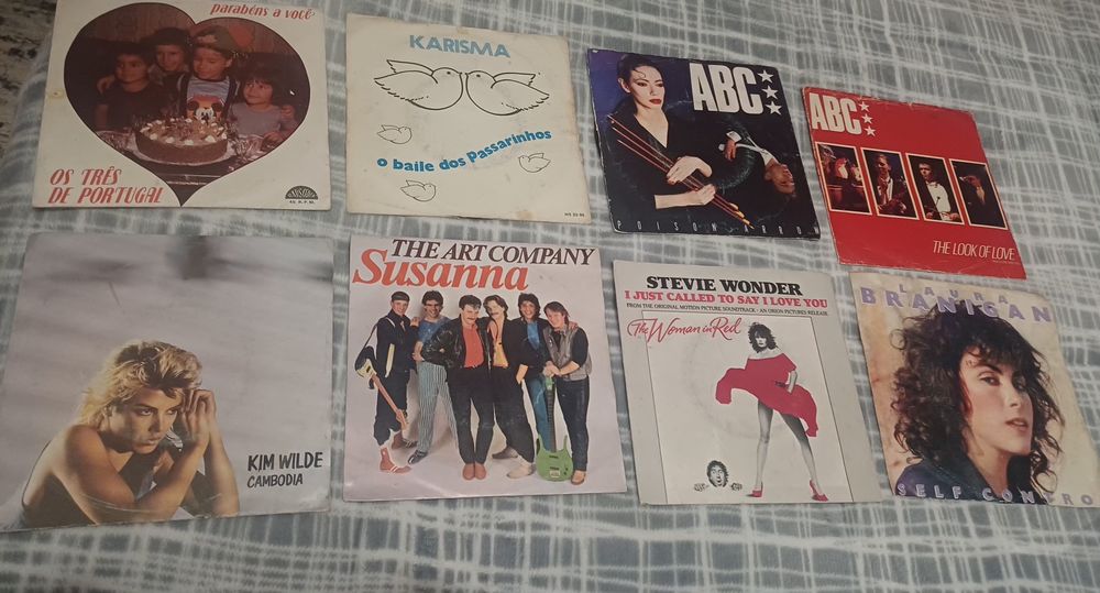 Discos de vinil pequenos